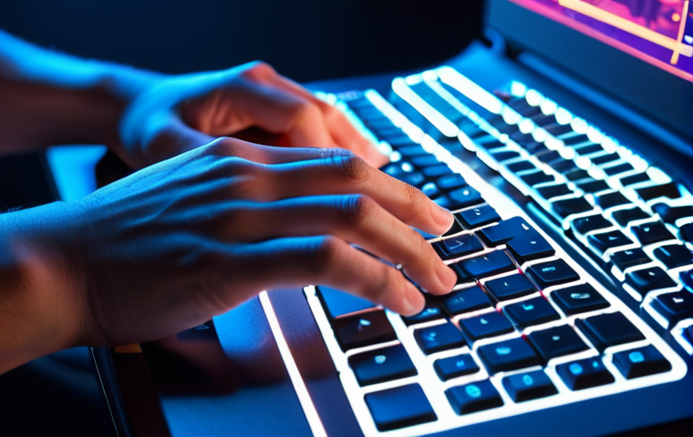 **Prompt:** A close-up shot of hands typing on a keyboard, overlaid with glowing lines representing AI communication. The scene emphasizes the collaborative nature of prompt engineering, with a focus on sparking creativity. Style: Modern, vibrant, slightly futuristic.